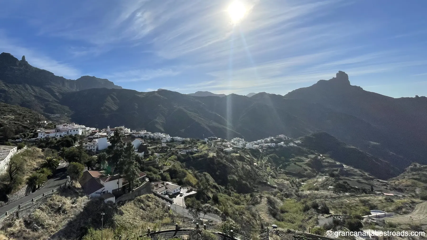 Tejeda: view of the town from the lookout point
