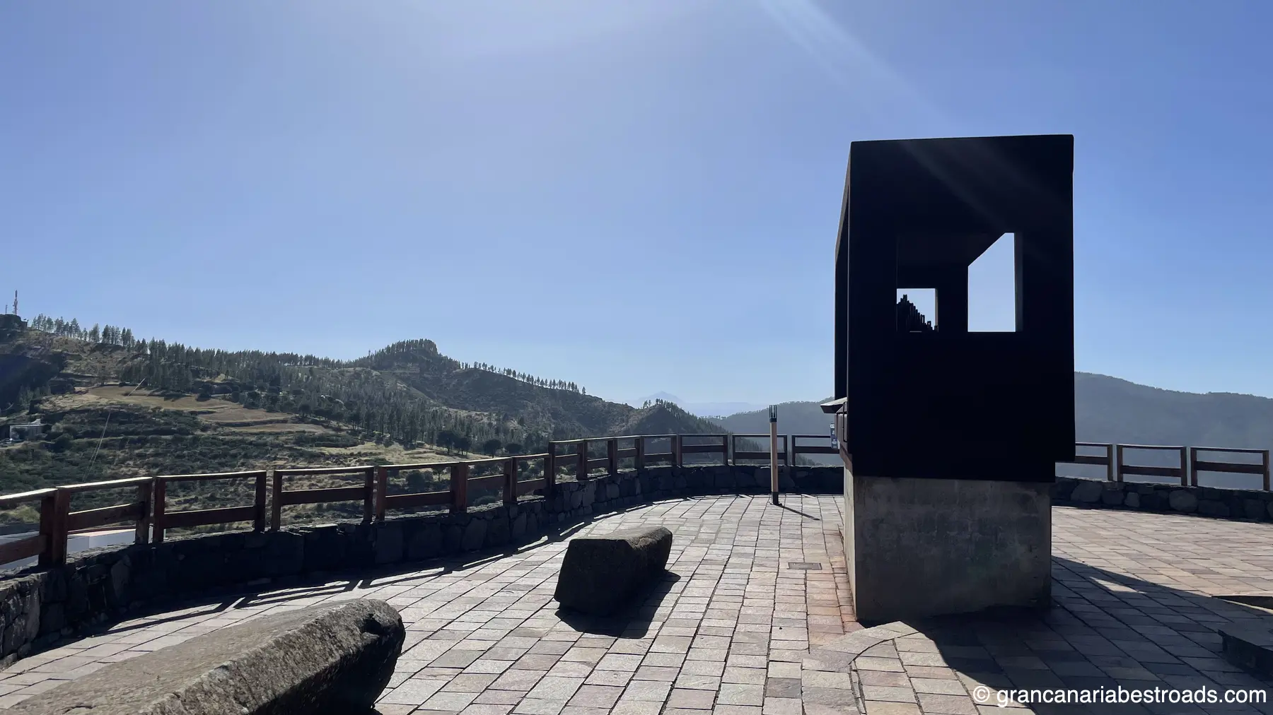 Las espectaculares vistas desde el Mirador. Al fondo, el Teide