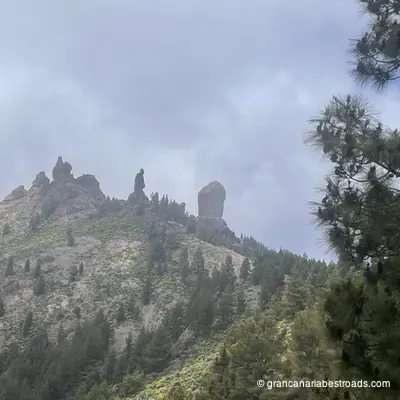 Roque Nublo: view from the parking lot