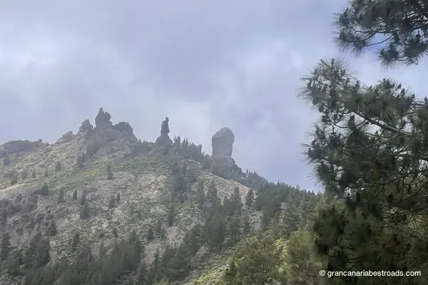 Roque Nublo: view from the parking lot