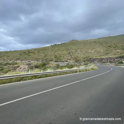 GC 291: A glimpse of a hairpin curve after Galdar